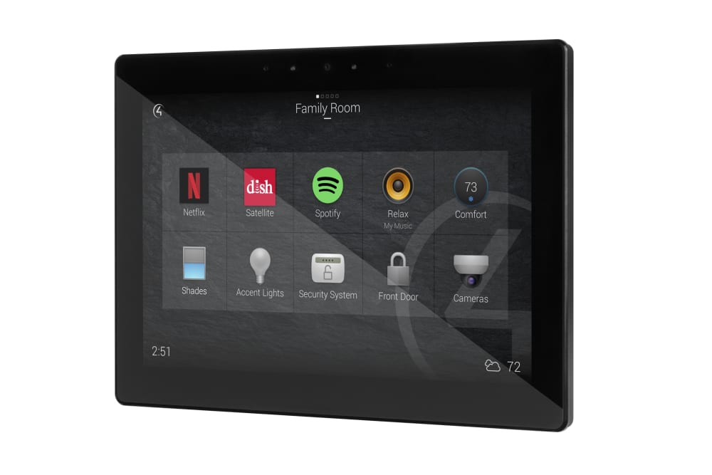 Control4® T4 Series 8” In-Wall Touchscreen POE (Black)