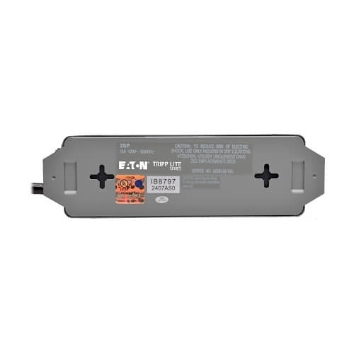 Eaton Tripp Lite 3SP Waber Industrial Power Strip, 3-Outlet, 6\' (1.83 m) Cord, 5-15P, Switch Guard