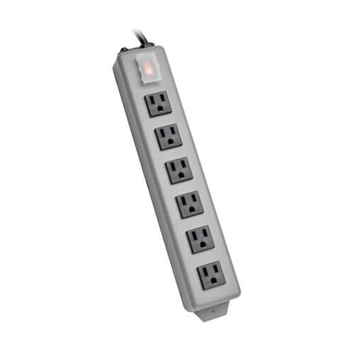 Eaton Tripp Lite 6SP aber Industrial Metal Contact Bar, Illuminated Power Switch, Outlets, 6' Cord