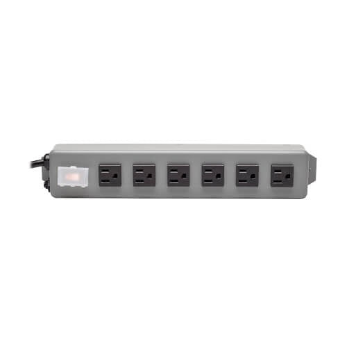 Eaton Tripp Lite 6SP aber Industrial Metal Contact Bar, Illuminated Power Switch, Outlets, 6\' Cord