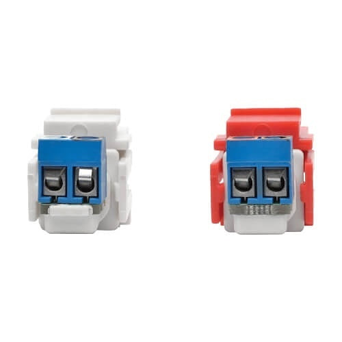 Eaton Tripp Lite A050-000-ST-KJ RCA Female Audio to Screw Terminal Keystone Jack Kit, Red/White