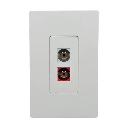 Eaton Tripp Lite A050-000-ST-KJ RCA Female Audio to Screw Terminal Keystone Jack Kit, Red/White