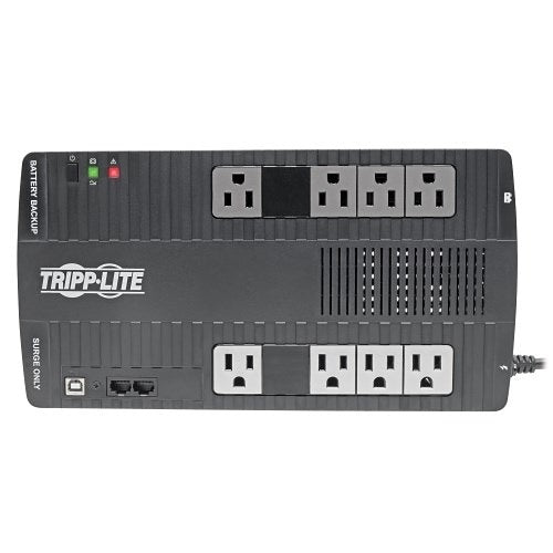 Eaton Tripp Lite AVR700U 700VA 350W Line-Interactive UPS, NEMA 5-15R Outlets, AVR, 120V 50/60 Hz, USB, Desktop/Wall Mount
