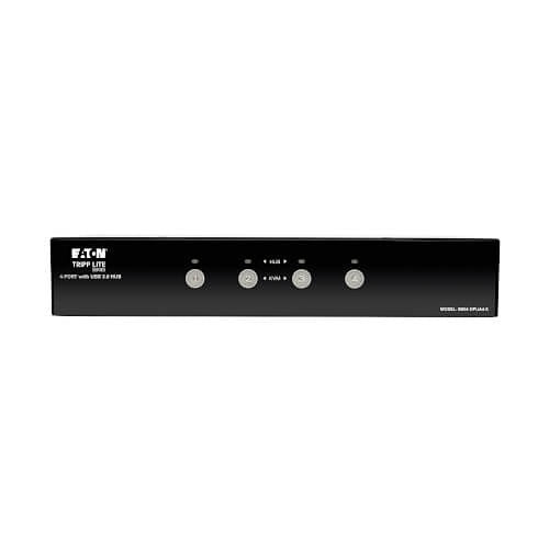 Eaton Tripp Lite B004-DPUA4-K 4-Port DisplayPort KVM Switch with Audio, Cables and USB 3.0 SuperSpeed Hub