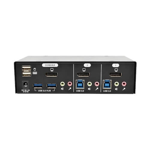 Eaton Tripp Lite B004-DPUA2-K 2-Port DisplayPort KVM Switch w/Audio, Cables and USB 3.0 SuperSpeed Hub