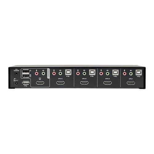 Eaton Tripp Lite B004-HUA4-K 4-Port HDMI/USB KVM Switch with Audio/Video and USB Peripheral Sharing