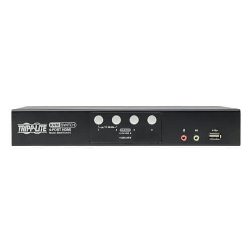 Eaton Tripp Lite B004-HUA4-K 4-Port HDMI/USB KVM Switch with Audio/Video and USB Peripheral Sharing