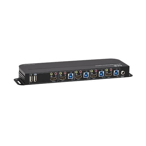 Eaton Tripp Lite B005-HUA4 4-Port HDMI/USB KVM Switch, HDR, HDCP 2.2, IR, USB Sharing, Supports UHD Resolutions up to True 4K at 60 Hz (4:4:4) for Crystal Clear Video