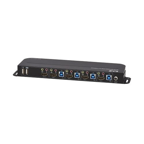 Eaton Tripp Lite B005-HUA4 4-Port HDMI/USB KVM Switch, HDR, HDCP 2.2, IR, USB Sharing, Supports UHD Resolutions up to True 4K at 60 Hz (4:4:4) for Crystal Clear Video
