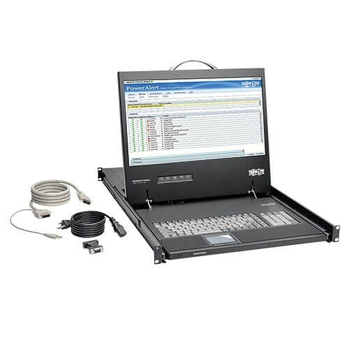 Eaton Tripp Lite B021-000-19-HD2 1U Rack-Mount Console with 19\\" LCD, 1920 1080 (1080p), DVI or VGA Video, TAA