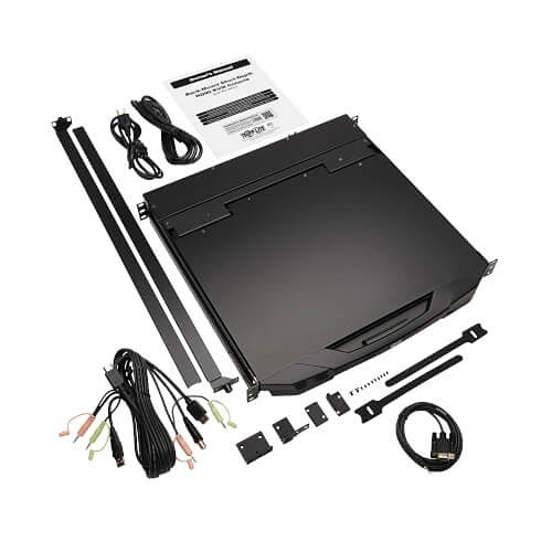 Eaton Tripp Lite B021-SWHD-K 1U Rack-Mount Short-Depth HDMI KVM Console, KVM Switch with 18.5\\" LCD