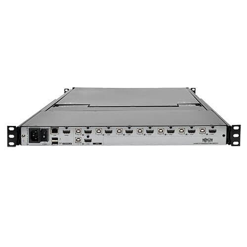 Eaton Tripp Lite B030-008-17-IP NetDirector 8-Port 1U Rack-Mount Console HDMI KVM Switch with 17\\" LCD and IP Remote Access, Dual Rail