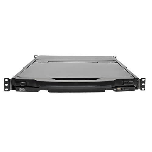 Eaton Tripp Lite B030-008-17-IP NetDirector 8-Port 1U Rack-Mount Console HDMI KVM Switch with 17\\" LCD and IP Remote Access, Dual Rail