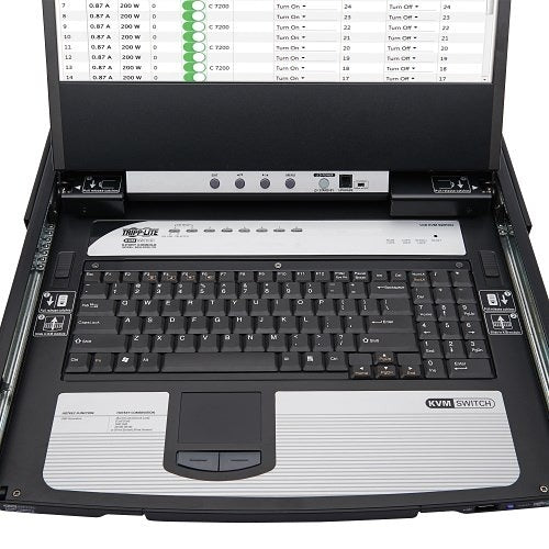 Eaton Tripp Lite B030-DP08-17D DPT KVM CONS SWCH 8PT-17IN LCD RAIL