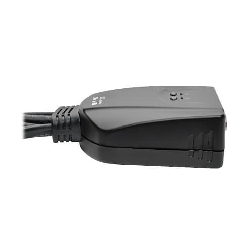 Eaton Tripp Lite B032-VU2 2-Port USB / VGA Cable KVM Switch with Cables and USB Peripheral Sharing