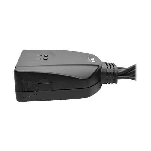 Eaton Tripp Lite B032-VU2 2-Port USB / VGA Cable KVM Switch with Cables and USB Peripheral Sharing