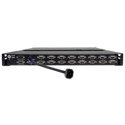 Eaton Tripp Lite B040-016-19 Eaton Tripp Lite B040-008-19 NetController 8-Port 1U Rack-Mount Console KVM Switch with 19\\" LCD Screen Supports Video Resolutions up to 1366 768