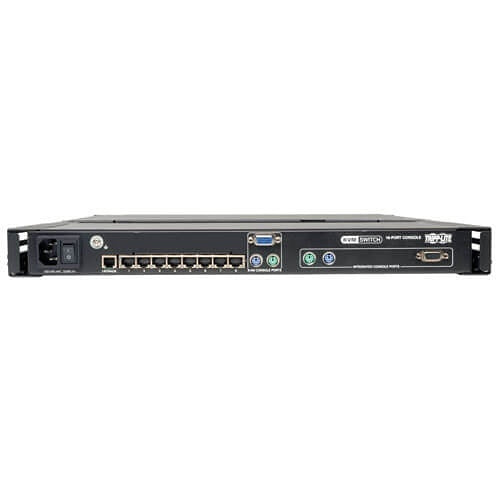 Eaton Tripp Lite B070-008-19 NetCommander 8-Port, CAT5 1U Rack-Mount Console, KVM Switch with 19\\" LCD