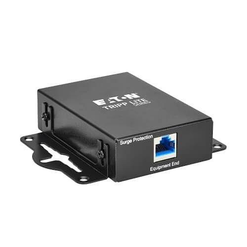 Eaton Tripp Lite B110-SP-POE-1 In-Line PoE Surge Protector - 1 Gbps, Cat5e/6, Metal Case, IEC Compliant, TAA