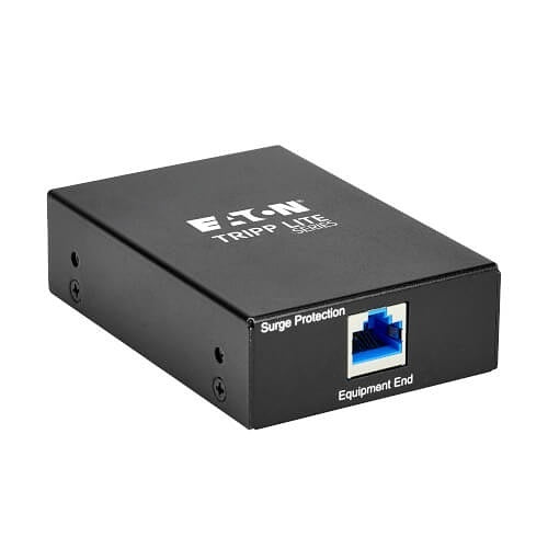 Eaton Tripp Lite B110-SP-POE-1 In-Line PoE Surge Protector - 1 Gbps, Cat5e/6, Metal Case, IEC Compliant, TAA