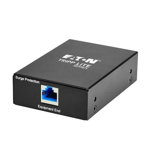 Eaton Tripp Lite B110-SP-POE-1 In-Line PoE Surge Protector - 1 Gbps, Cat5e/6, Metal Case, IEC Compliant, TAA