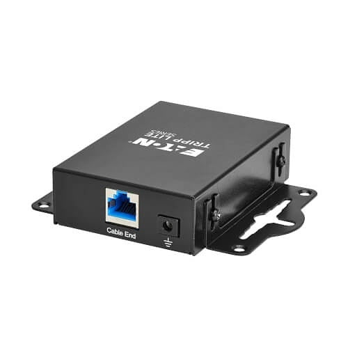 Eaton Tripp Lite B110-SP-POE-1 In-Line PoE Surge Protector - 1 Gbps, Cat5e/6, Metal Case, IEC Compliant, TAA