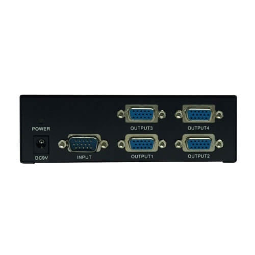 Eaton Tripp Lite B114-004-R 4-Port VGA/SVGA Video Splitter with Signal Booster, High Resolution Video, 350MHz, (HD15 M/4xF)
