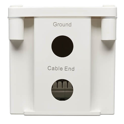 Eaton Tripp Lite B110-SP-CAT-OD2 Outdoor In-Line PoE Surge Protector, IP68 Rated, 1 Gbps, Cat5e/6, IEC Compliant, 110 Punch Down