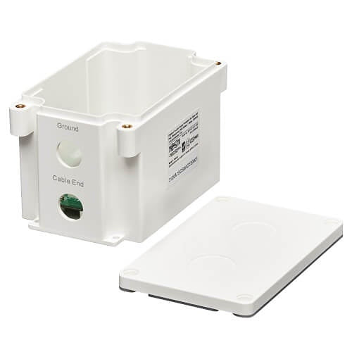 Eaton Tripp Lite B110-SP-CAT-OD2 Outdoor In-Line PoE Surge Protector, IP68 Rated, 1 Gbps, Cat5e/6, IEC Compliant, 110 Punch Down