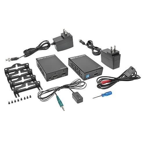 Eaton Tripp Lite B126-1A1-IR HDMI Over CAT5/6 Active Extender Kit with IR Control, Box-Style Transmitter and Receiver, Video/Audio, 1080P, up to 125\', TAA