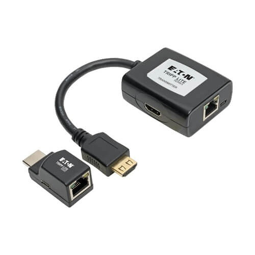 Eaton Tripp Lite B126-1P1M-U-POC HDMI Extender Kit over Cat5 and Cat6, Transmitter and Receiver for Audio and Video, PoC, up to 100\', TAA