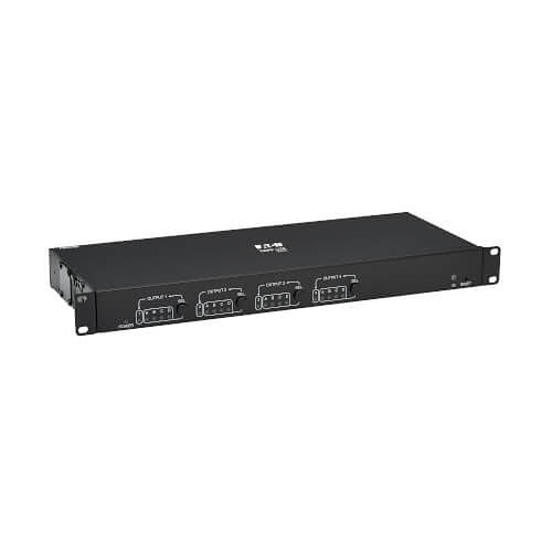 Eaton Tripp Lite B127A-4X4-BH4PH 4x4 HDMI Over CAT6 Matrix Switch Kit, Switch/4x Pigtail Receivers, 4K 60 Hz, HDR, 4:4:4, PoC, 230\' (70.1m)