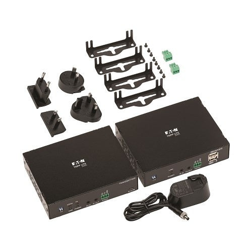 Eaton Tripp Lite B127F-1A1-MM-HH HDMI Over Fiber Extender Kit, Transmitter / Receiver, 4K at 60 Hz, 4:4:4, RS-232, IR, Multimode LC, 985\' (300m)