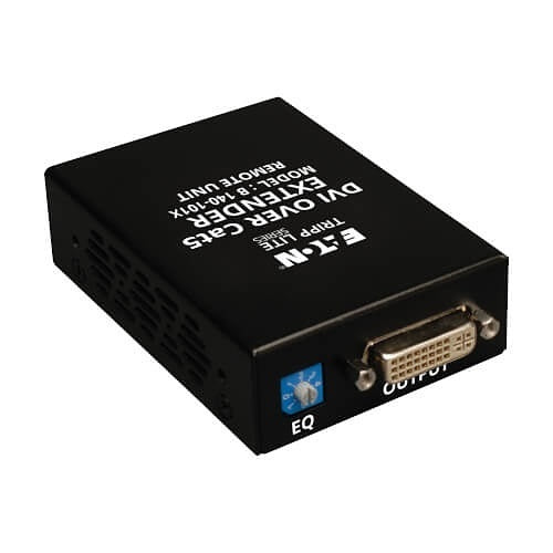 Eaton Tripp Lite B140-101X DVI Over CAT5/6 Active Extender Kit, Box-Style Transmitter/Receiver for Video, up to 200\' (60 m), TAA