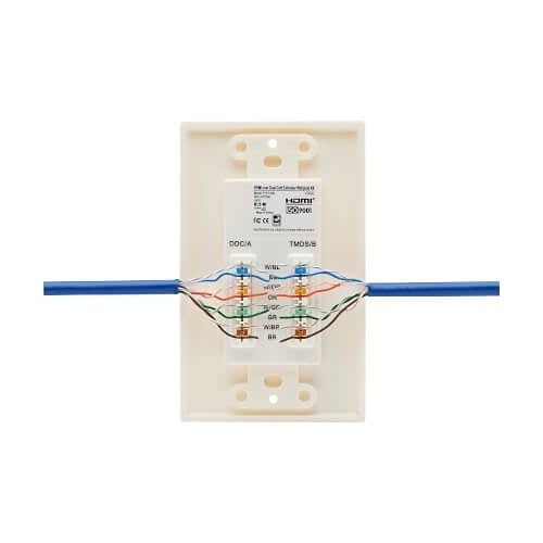 Tripp Lite P167-000 HDMI over Dual CAT5 / CAT6 Extender Wall Plate Kit with Transmitter and Receiver