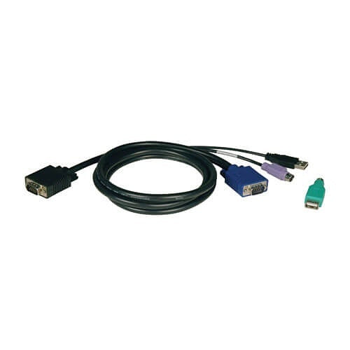 Eaton Tripp Lite P780-015 USB/PS2 Combo Cable Kit for NetController KVM Switches B040-and B042-Series, 15' (4.57m)
