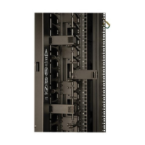 Eaton Tripp Lite SR42UBWDVRT 42U SmartRack Wide Standard-Depth Rack Enclosure Cabinet with 2 Pre-Installed SRCABLEVRT3, Sides and doors