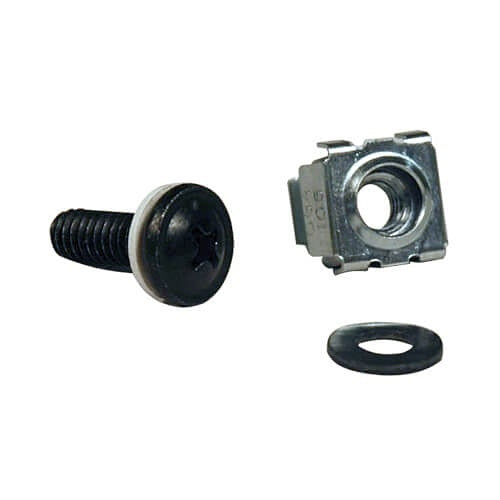 Eaton Tripp Lite SRCAGENUT5MM Eaton Tripp Lite Rack Enclosure Square Hole Hardware M5 SCrews and Washers, 50-Pack