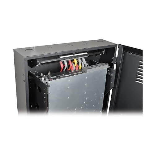 Eaton Tripp Lite SRWF4U36 SmartRack 4U Low-Profile Vertical-Mount Server-Depth Wall-Mount Rack Enclosure Cabinet