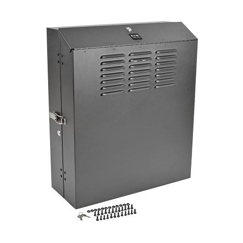 Eaton Tripp Lite SRWF4U SmartRack 4U Low-Profile Vertical-Mount Switch-Depth Wall-Mount Rack Enclosure Cabinet