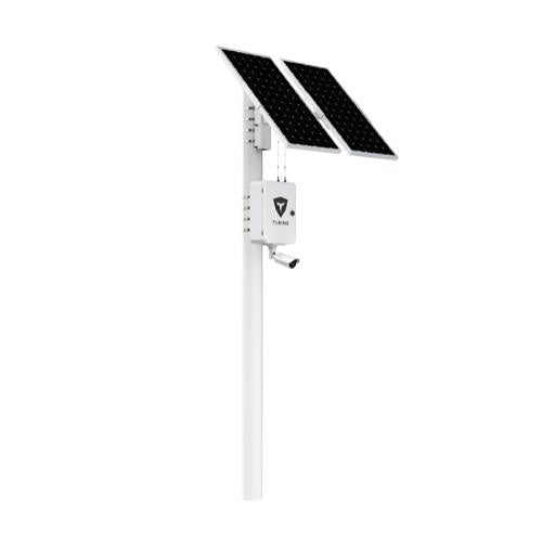 Turing Video LS-KG2-ONEMLP-3Y SolarShield Outdoor Solar-Powered System, Includes (1) 5MP EDGE+ LPC Cameras, (1) 3-Year Core AI Licenses, (1)3-Year Video-Based LPR Licenses