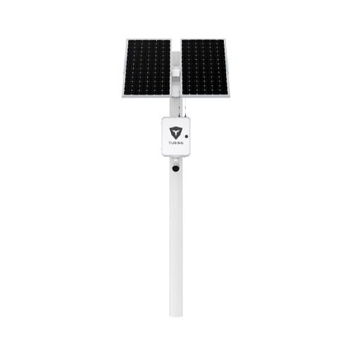 Turing Video LS-KG2-ONEMLP-3Y SolarShield Outdoor Solar-Powered System, Includes (1) 5MP EDGE+ LPC Cameras, (1) 3-Year Core AI Licenses, (1)3-Year Video-Based LPR Licenses