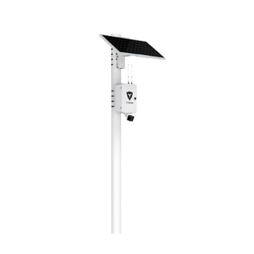 Turing Video LS-KG2-ONEM-3Y SolarShield Outdoor Solar-Powered System, Includes (1) 5MP EDGE+ Bullet Cameras and (1) 3-Year Core AI Licenses