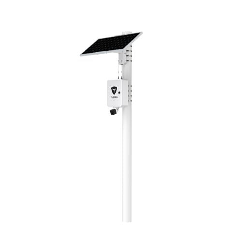 Turing Video LS-KG2-ONEM-3Y SolarShield Outdoor Solar-Powered System, Includes (1) 5MP EDGE+ Bullet Cameras and (1) 3-Year Core AI Licenses