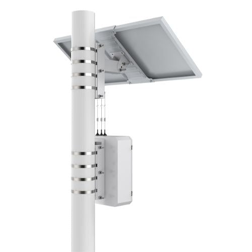 Turing Video LS-KG2-ONEMA-3Y SolarShield Outdoor Axis Base Solar-Powered System, Includes (1) Mini NEMA3R Enclosure, (1) 26Ah Lithium Battery, (1) Solar Panel, (1) TV-ACAI3Y