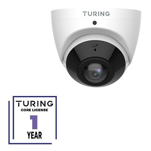 Turing Video TP-MEP8M16-1Y Smart Series 8MP IR Panoramic Turret IP Camera with TV-CORE1Y Cloud VMS License