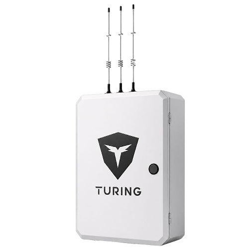Turing Video SS-KG2-MB2E SiteShield Edge Base System with MINI NEMA3R Encloure with POE Switch, and Strobe Light Pre-assembled and 4G Router, (2) 2-Year Upgrade Core AI Licenses