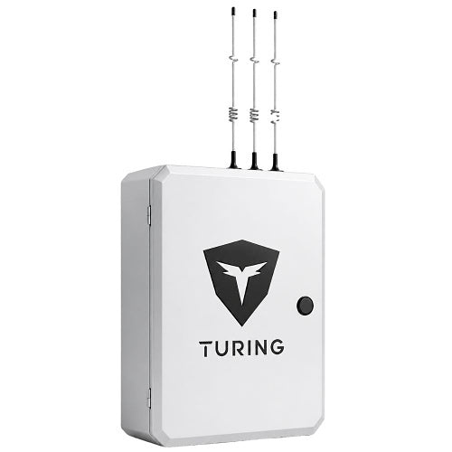 Turing Video SS-KG2-MB2E SiteShield Edge Base System with MINI NEMA3R Encloure with POE Switch, and Strobe Light Pre-assembled and 4G Router, (2) 2-Year Upgrade Core AI Licenses