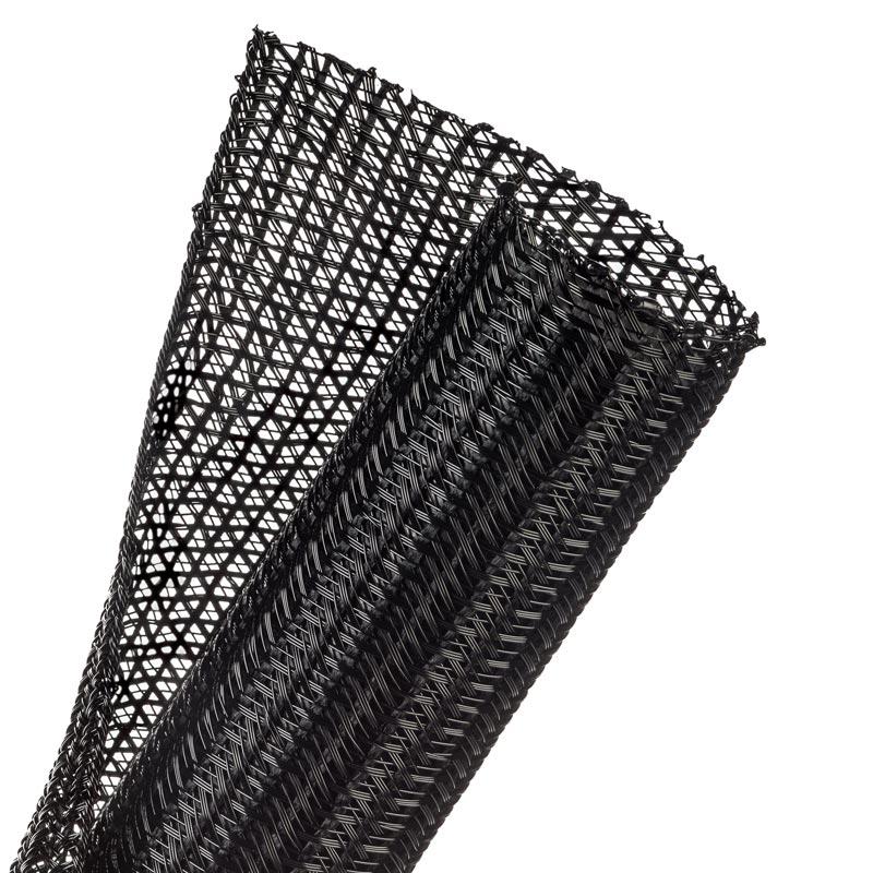 Techflex Flexo F6 Wrap Split Braid – 1-1/2\\" [Black] 10\'