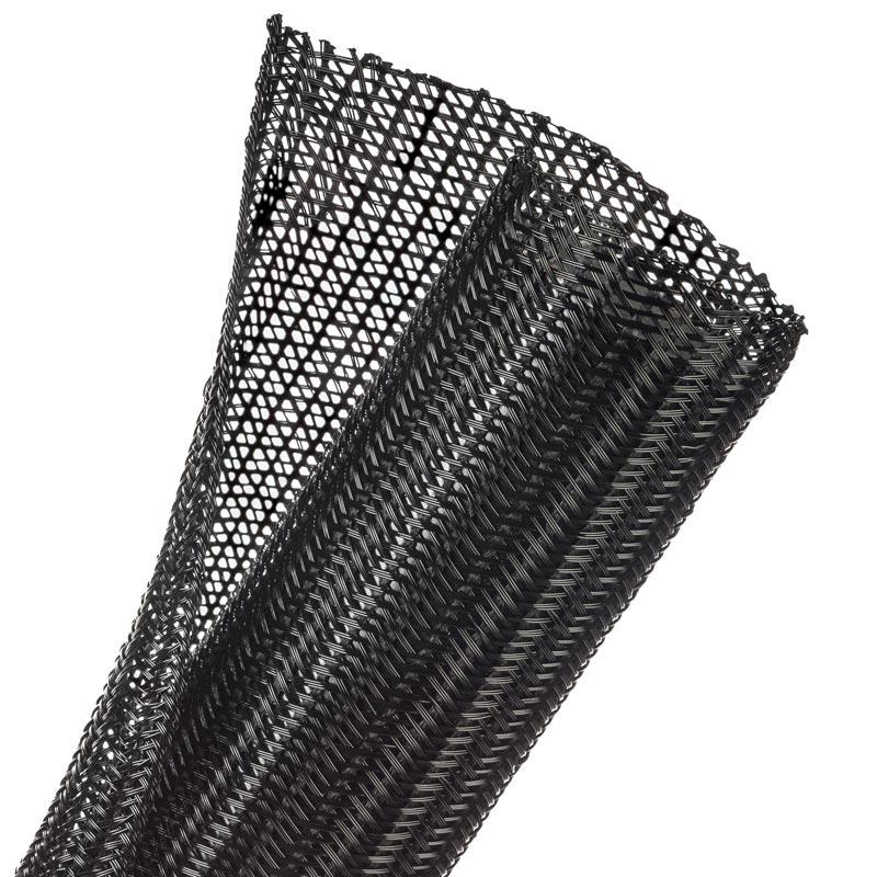 Techflex Flexo F6 Wrap Split Braid – 2\\" [Black] 25\'